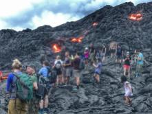 Crowds at Lava Field